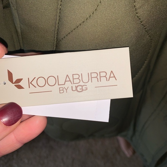 NEW Koolaburra by UGG Reversible Sherpa Quilted Jacket Olive Women's XXL - Picture 6 of 12